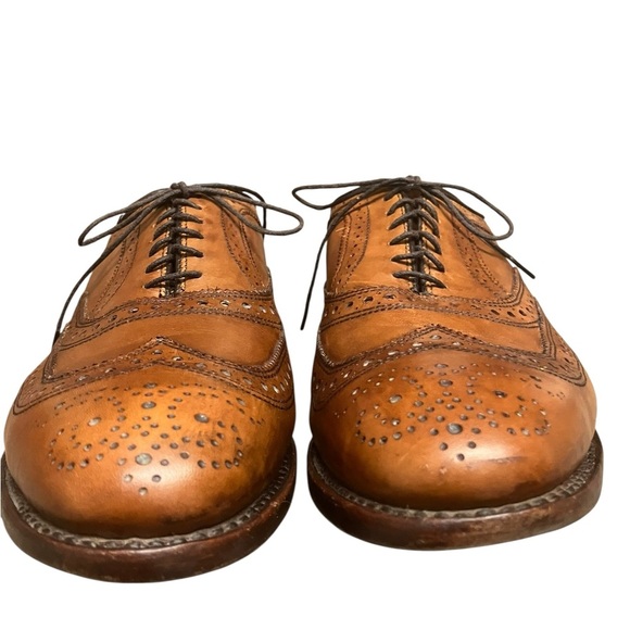 Allen Edmonds Strand Oxford Dress Shoe Mens 7.5 D Walnut Brown Leather Cap Toe - Picture 4 of 12